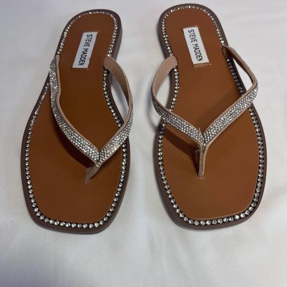 Steve Madden Shoes - Steve Madden Nadira Rhinestone Sandals Size 8.5 New